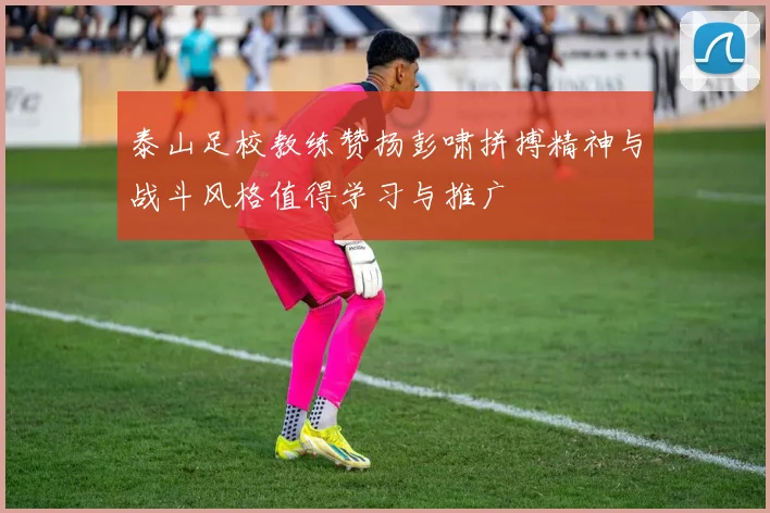 泰山足校教练赞扬彭啸拼搏精神与战斗风格值得学习与推广